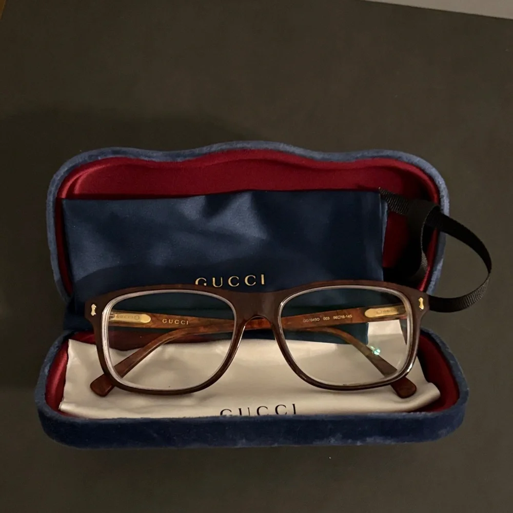 Gucci Dark Brown Designer Frames - unisex (AUTHENTIC) gently used prescription. - Picture 9 of 9